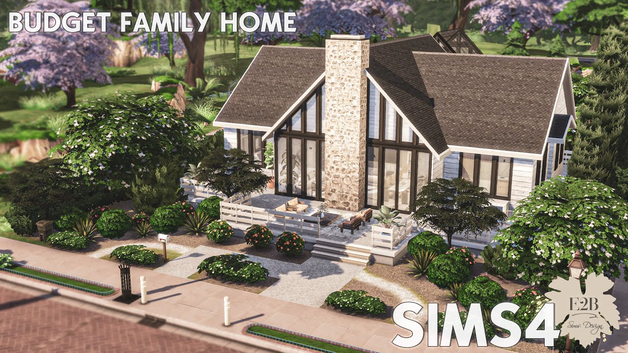 БЮДЖЕТНЫЙ СЕМЕЙНЫЙ ДОМ | Sims 4 CC Speed ​​Build | ССЫЛКА ДЛЯ СКАЧИВАНИЯ (TRAY+CC+CC LINKS)