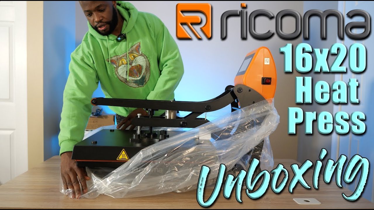 Ricoma 16x20 Digital Heat Press Unboxing