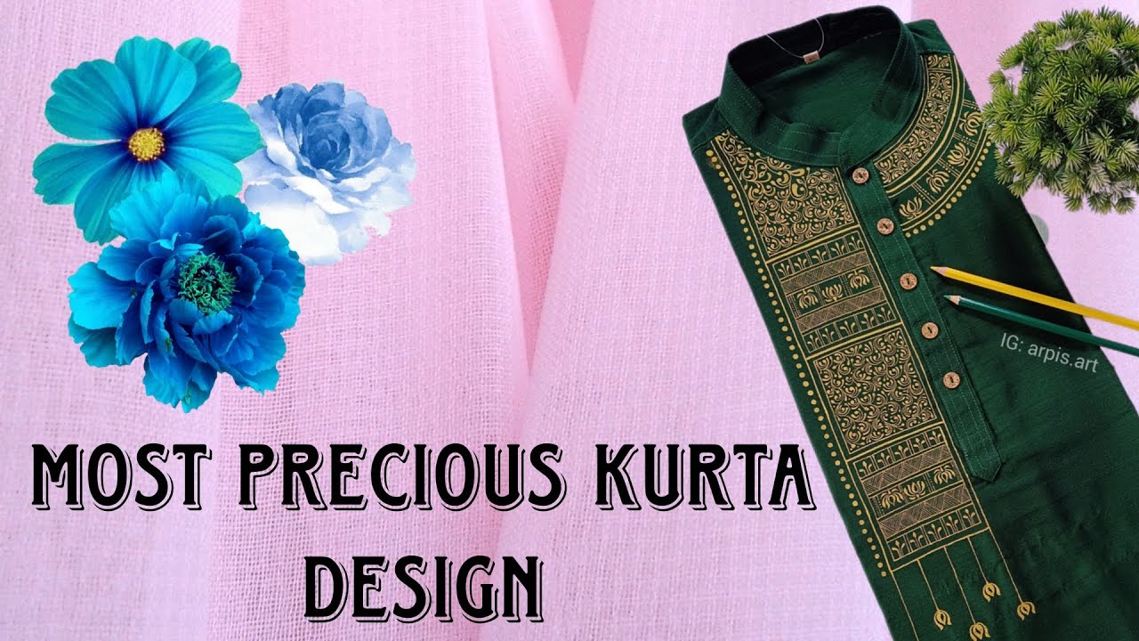 New kurta design full tuitorial video..🎨🖌️