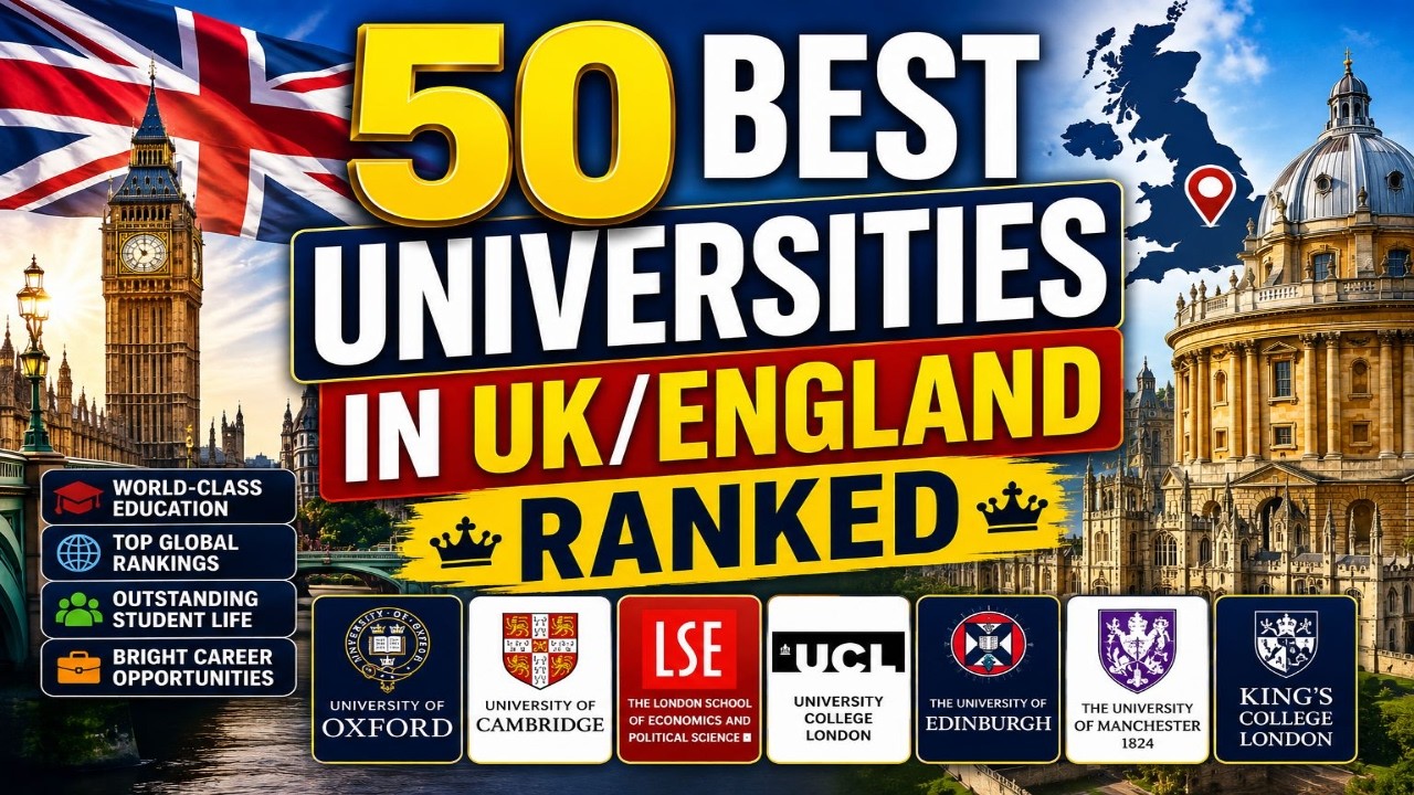 50 Best Universities in UK/England 2023 | Top Universities in England/UK