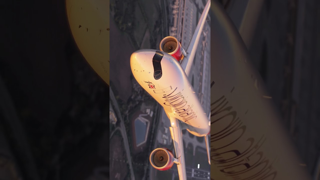 VS A350-1000 Vibes 😍🔥Plus a little tease of the new Heathrow 👀 #flightsimulator  #a350