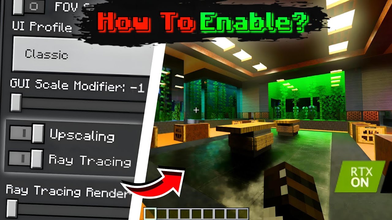 Enabling RTX Ray Tracing In Minecraft Bedrock Edition Is A GAMECHANGER