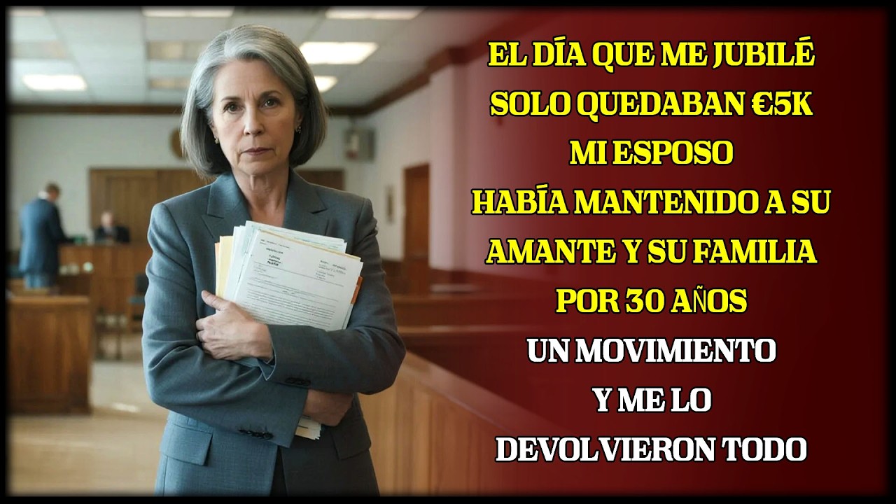 Me quedaban cinco mil al jubilarme; él los gastó en su amante por treinta años