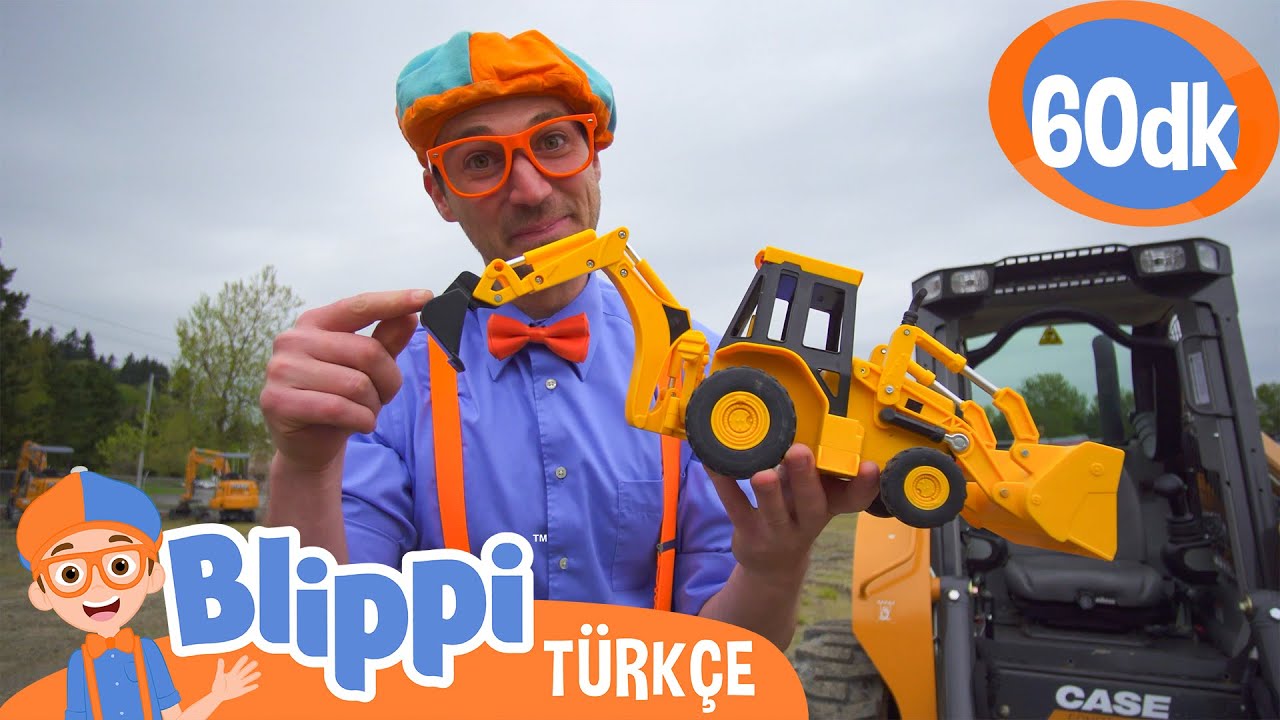 Blippi İş Makinelerini Keşfediyor 🏗️ Blippi Türkçe - Çocuklar için Eğitici Videolar