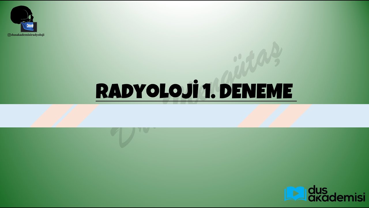 Radyoloji 1. deneme