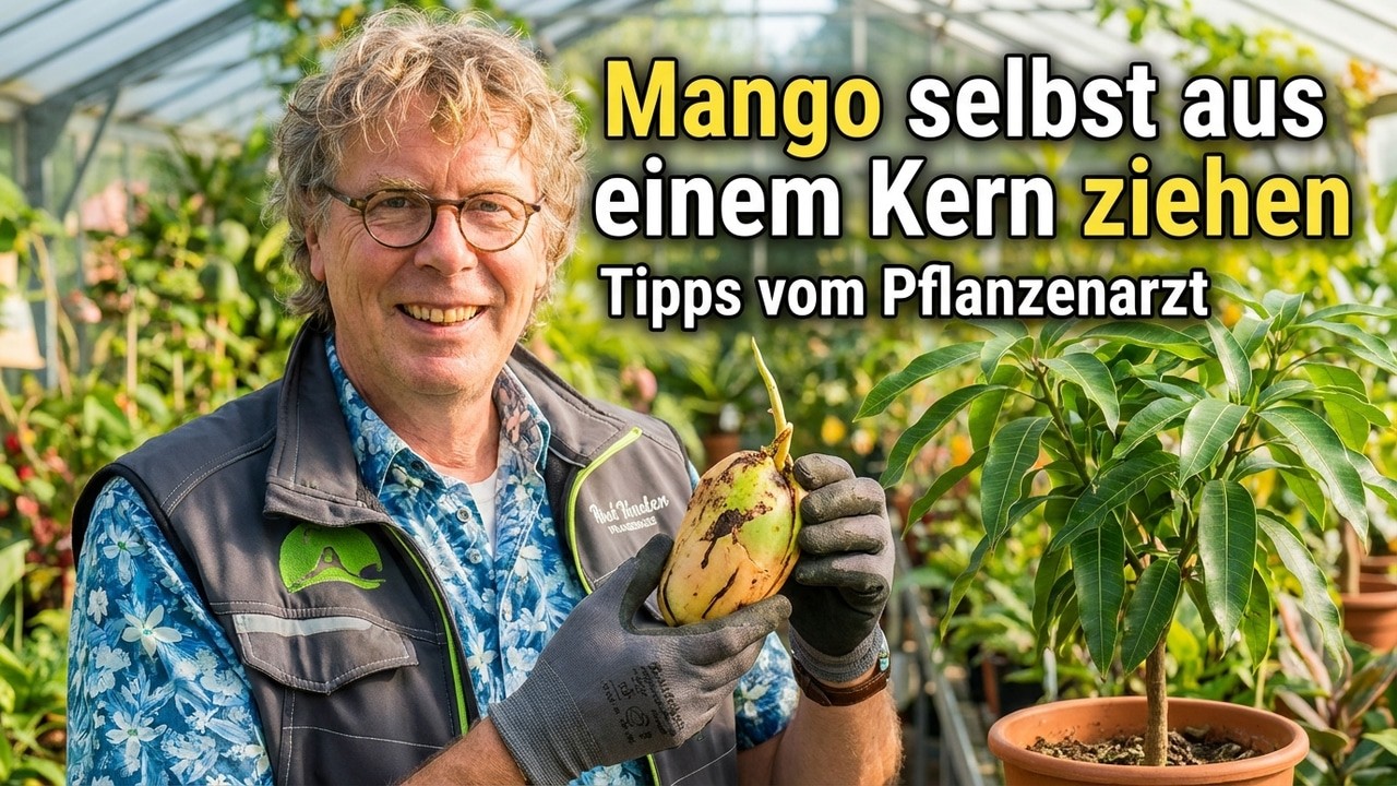 Mango Bäumchen aus einem Kern ziehen