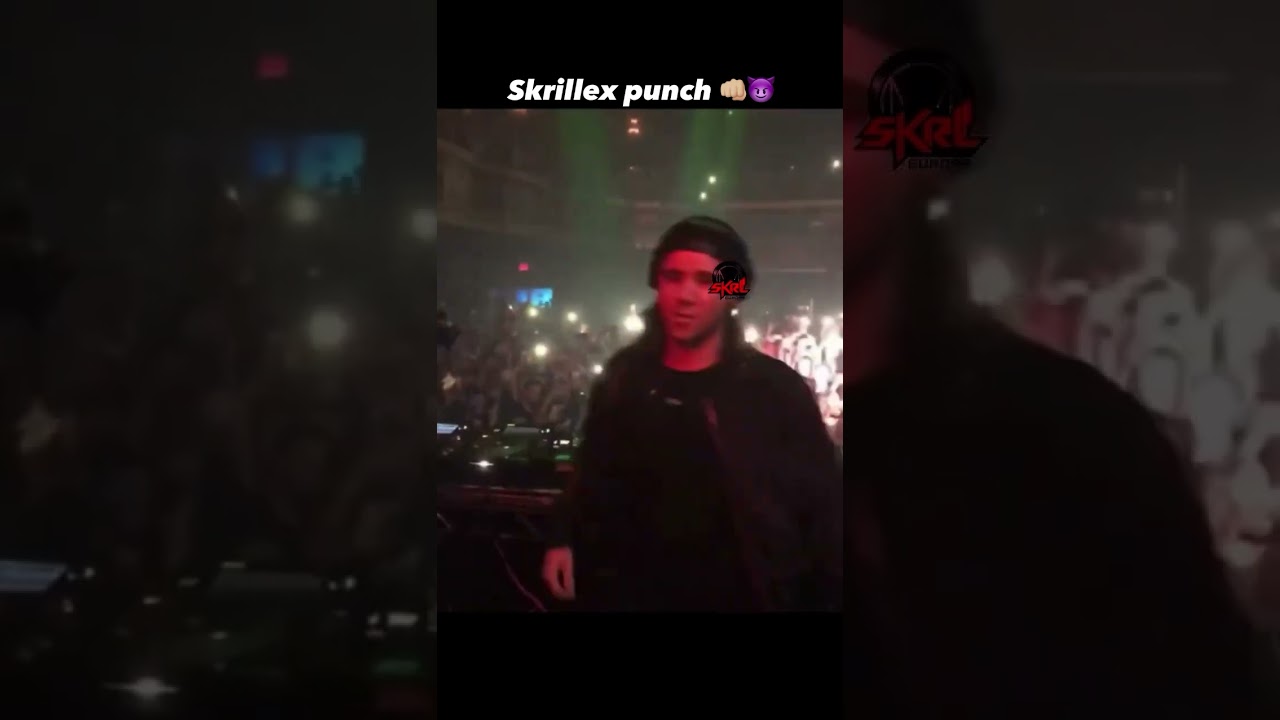 Skrillex punch👊🏼😈 #skrillex #edm #skrillexeurope #sonnymoore #fyp #dubstep #brostep #electronicmusic