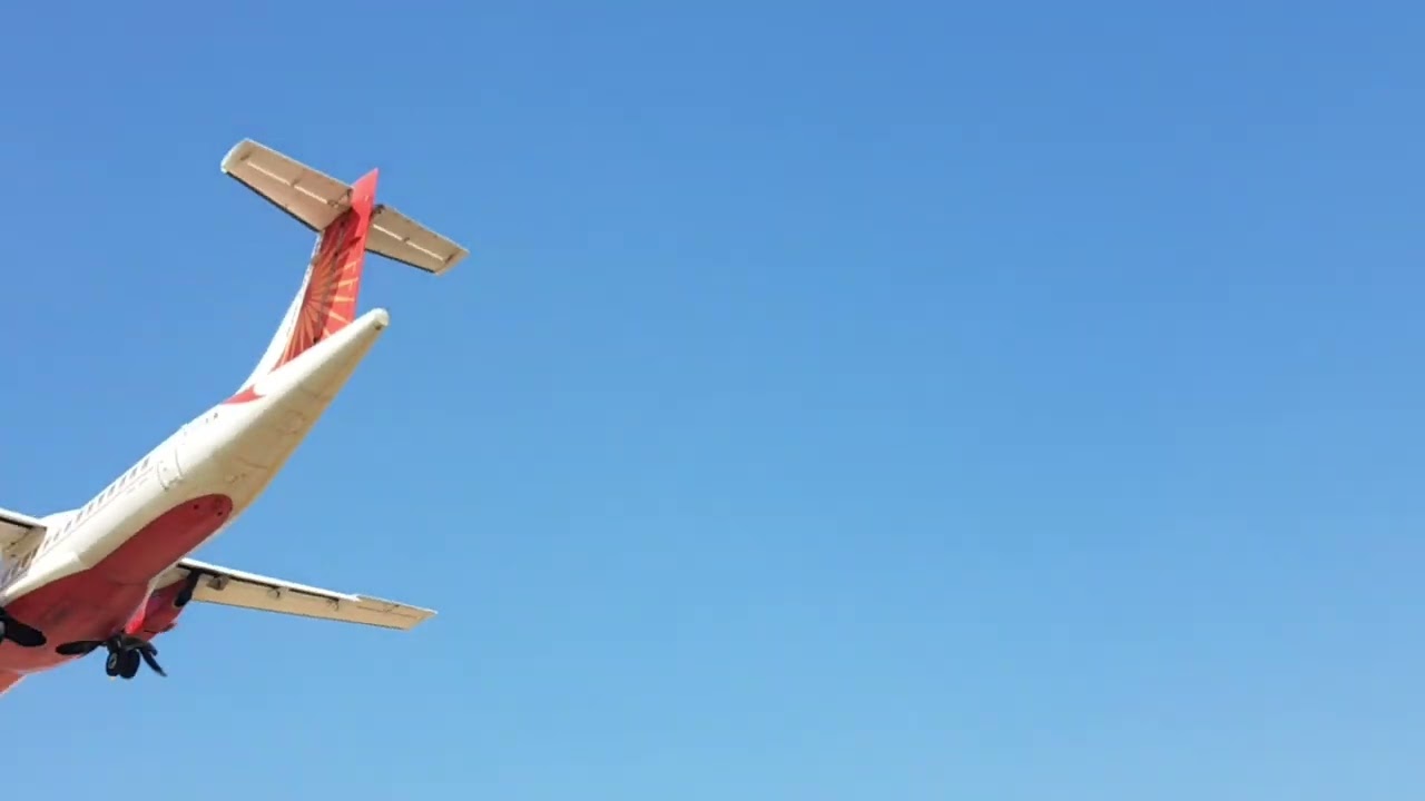 Flight landing Video / Mysore airport flight landing