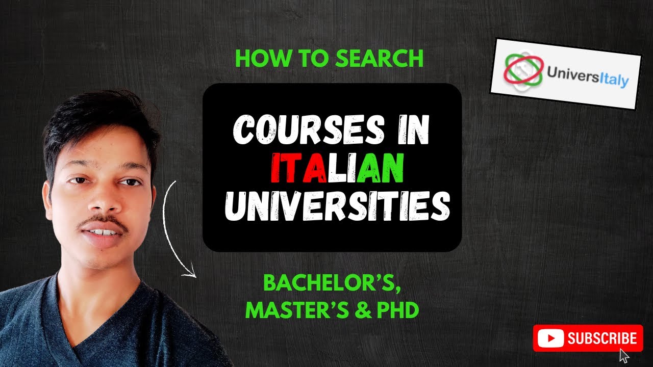 How to Find Course in italy Universitie | How to apply for italian Universities #studyinitaly #study