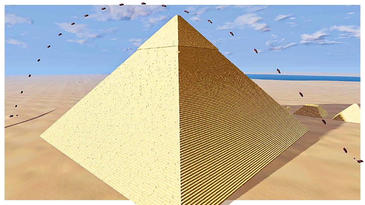 I Jumped the Pyramid of Giza in a Modified Drag Racer - BeamNG Drive