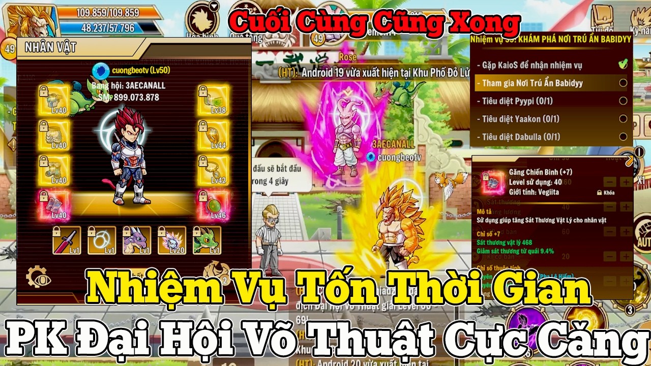 Vũ Trụ Đại Chiến - Cuối Cùng Cũng Xong Nhiệm Vụ Siêu Tốn Thời Gian...PK Đại Hội Võ Thuật Cực Căng
