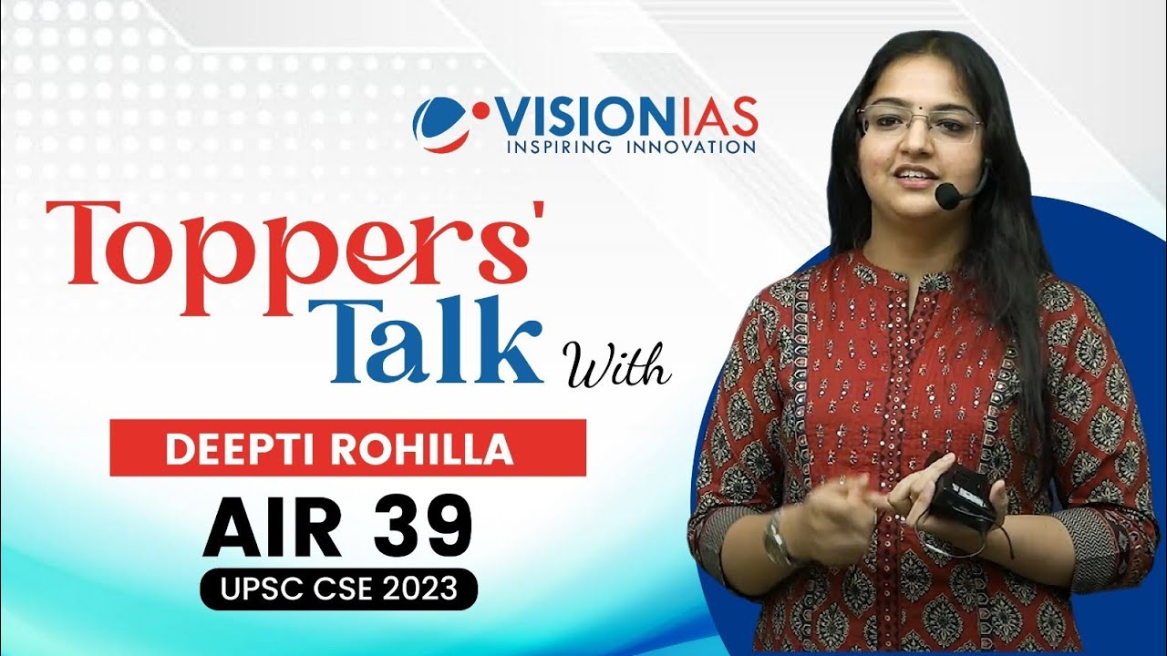 🎙️Toppers Talk |  Deepti Rohilla | AIR 39 | UPSC CSE 2023