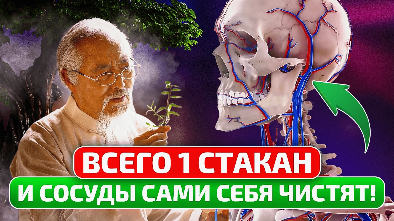 Дожить до 107 лет поможет чистка сосудов! ПРОСТОЙ рецепт на 100% ИЗБАВИТ от бляшек и тромбов!