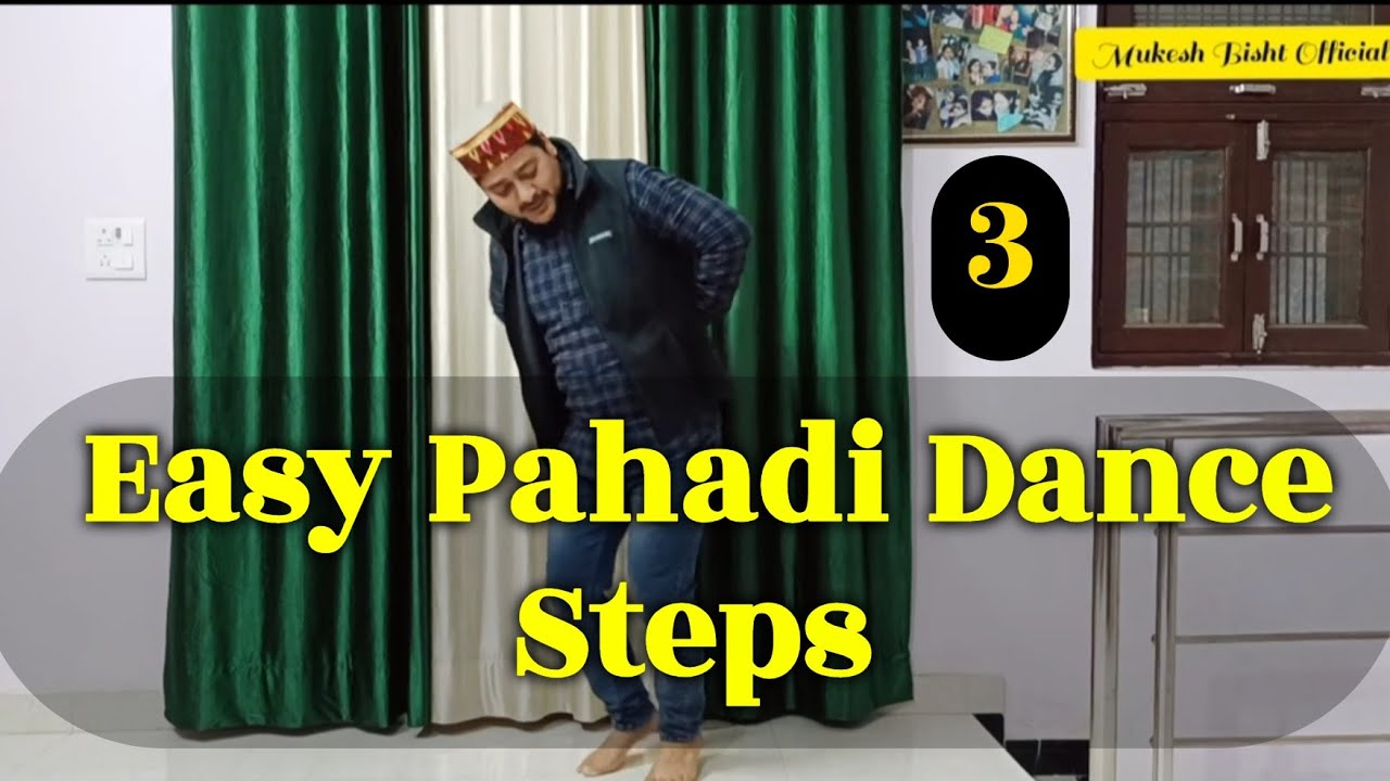 Learn 3 Easy Pahadi Dance Steps |Pahadi Dance Tutorial | Mukesh Bisht Official | Pahadi Dancer |