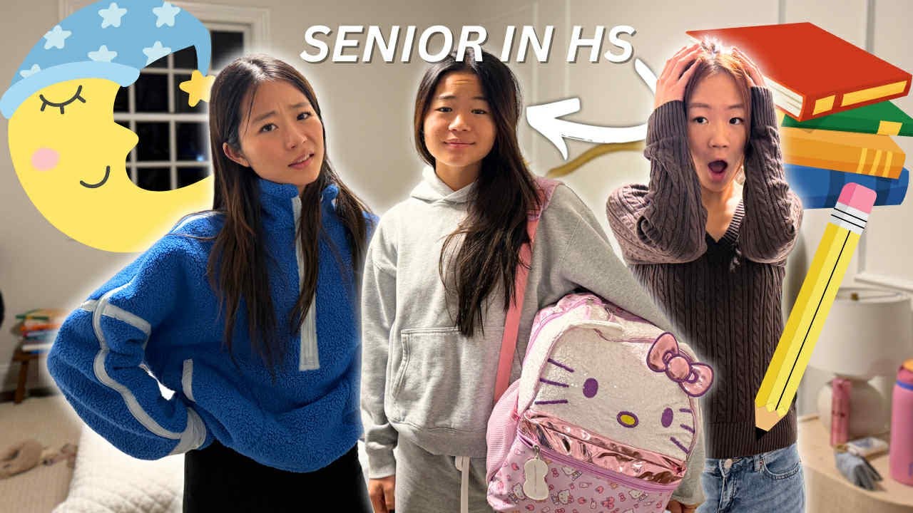 SURVIVING OUR LITTLE SISTER'S HIGH SCHOOL NIGHT ROUTINE!