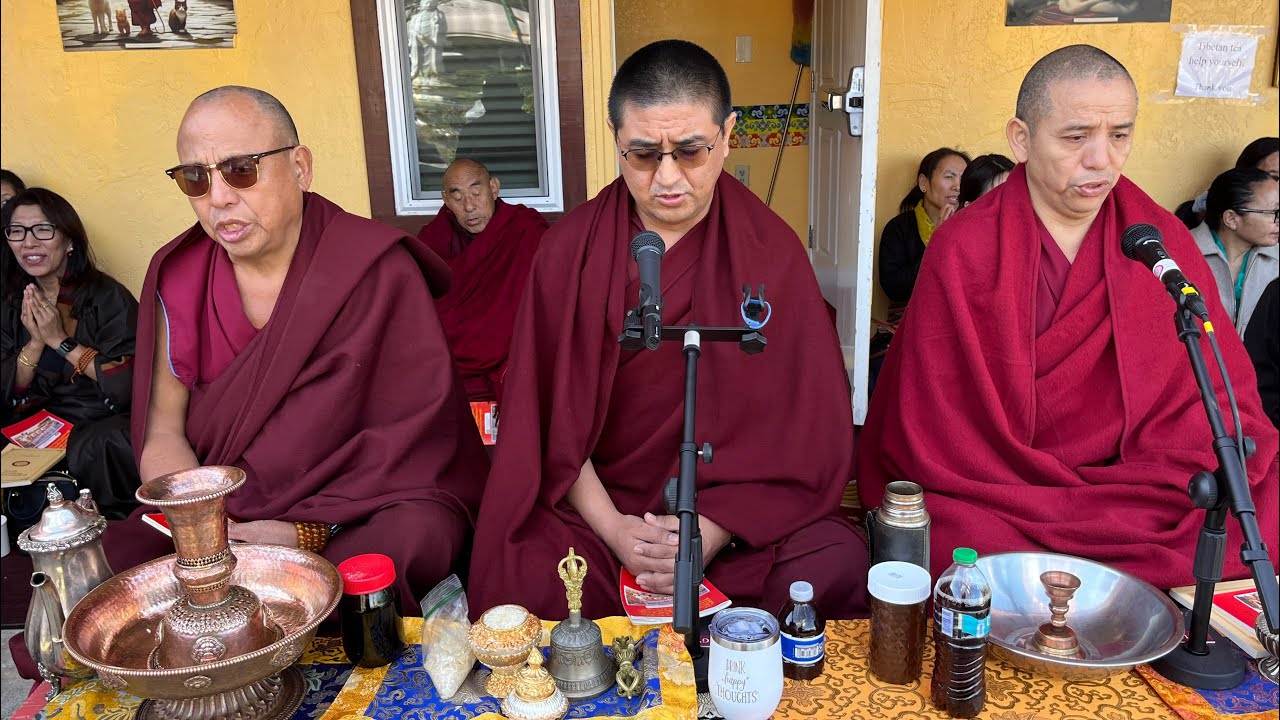 Incense offering prayer at Gyuto Foundation 2026