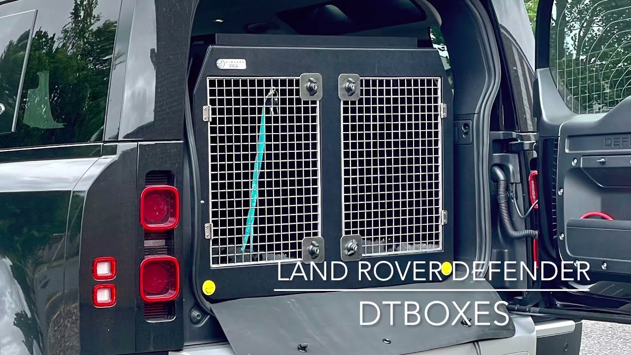 Dog crate for a Land Rover defender 2020 - DT Boxes