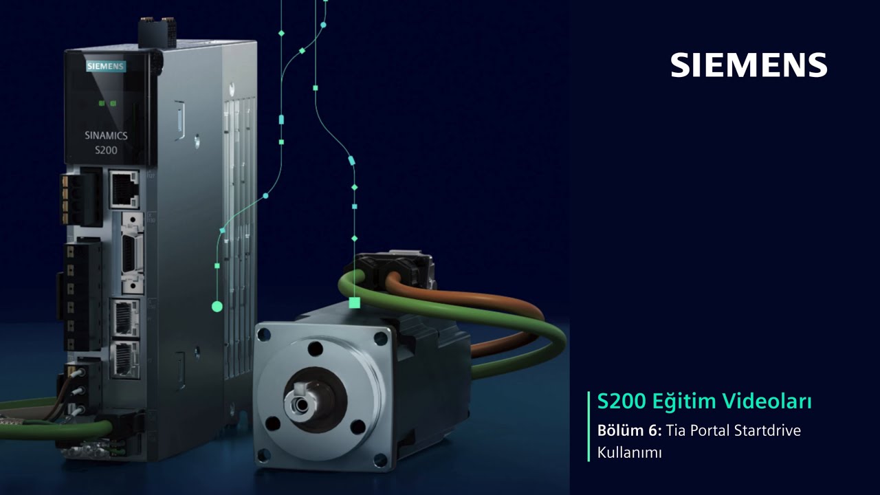#6 S200 TIA Portal Startdrive kullanımı | Sinamics S200 Servo