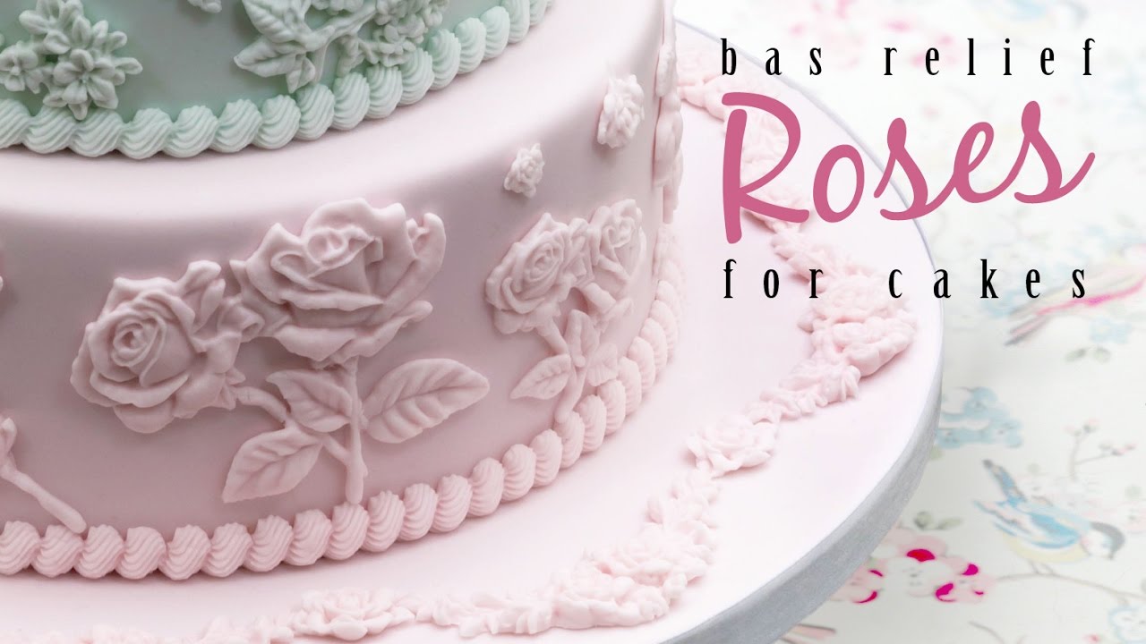 Bas Relief Roses For Cakes