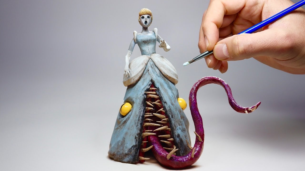 I sculpted Cinderella, but she's a monster...