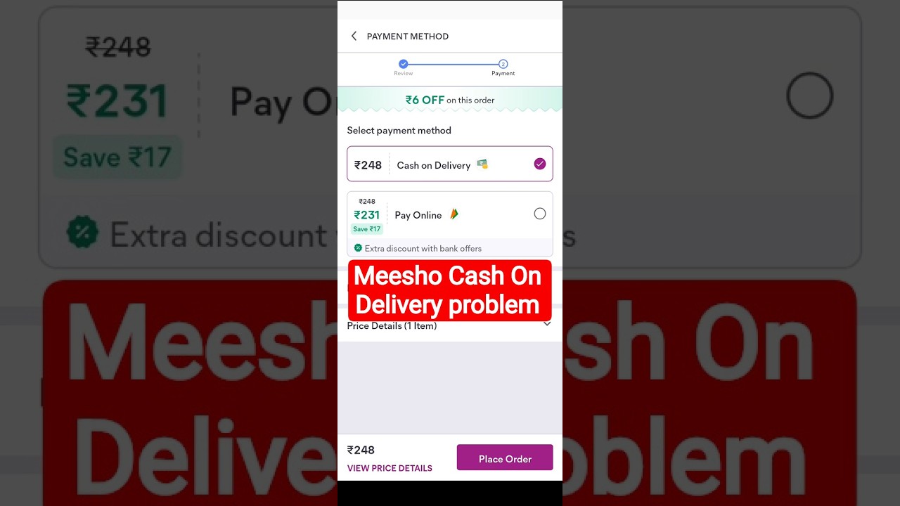 Meesho Cash On Delivery Problem Solved.