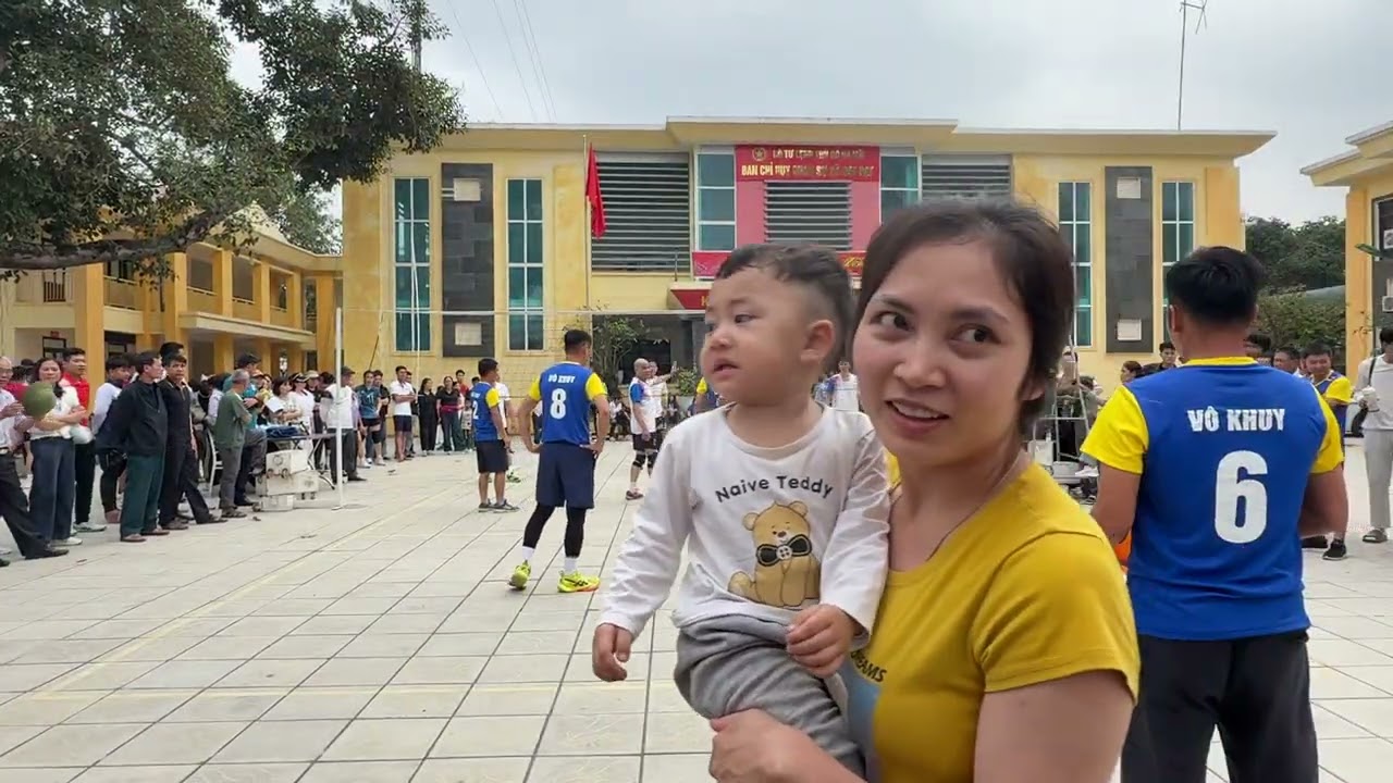 Set 1 chung kết bóng chuyền hơi nam trên 36 tuổi xã Bất Bạt 2026. Vô Khuy vs An Thái
