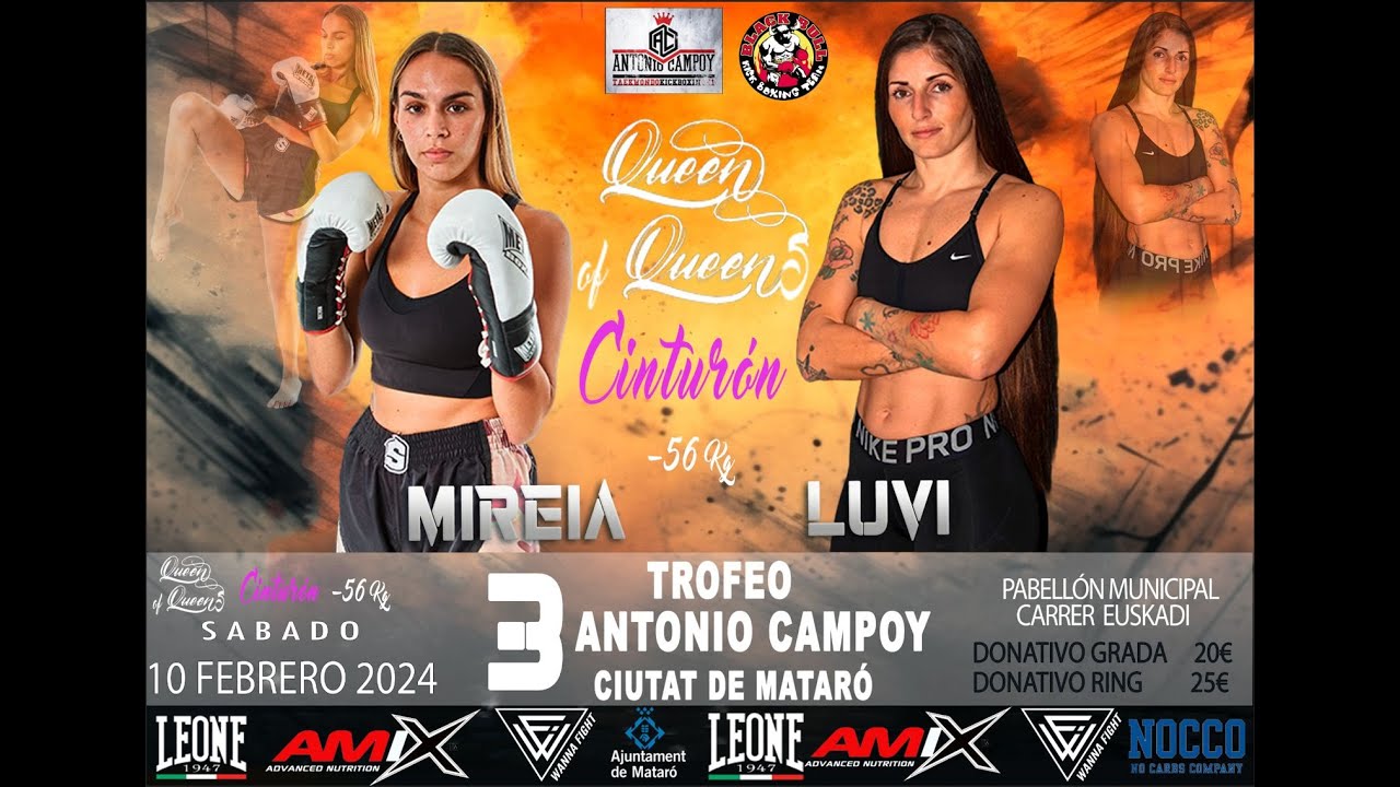 MIREIA GARCIA VS LUVI GUTIERREZ  (CINTURON QUEEN OF QUEENS -56 KG)