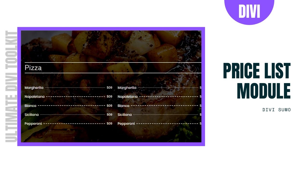 Price List Module for Divi | Divi Sumo