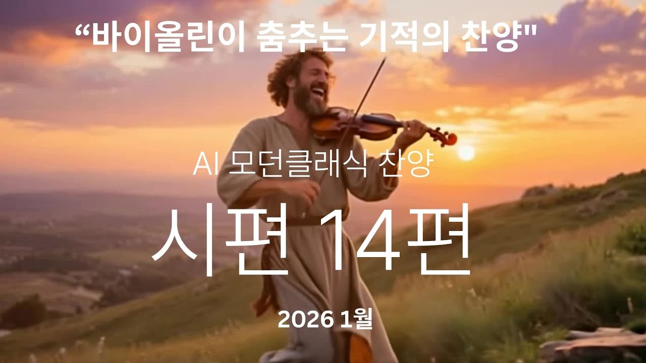 [4K] 시편 14편 클래식 찬양 모음 🎻 어리석음과 참 지혜에 대한 묵상 (AI 슬라이드)
