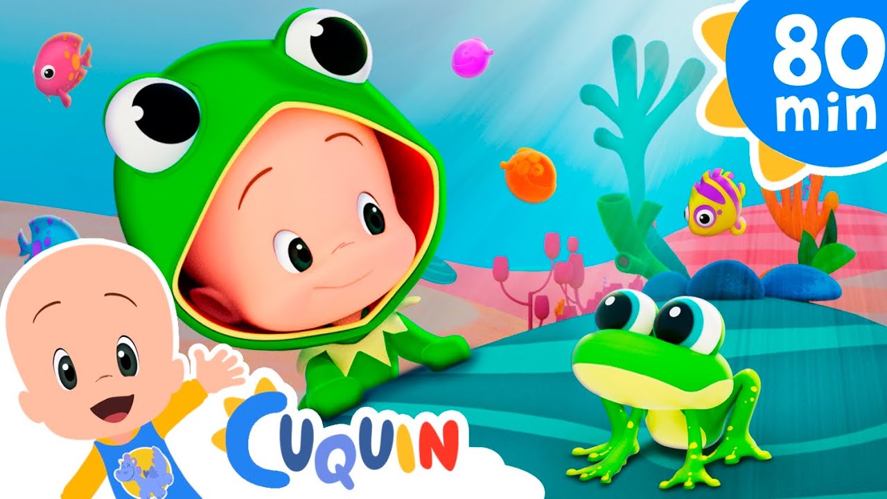 Tum-tum o sapinho dizia embaixo da água 🐸 e mais músicas infantis de Cleo e Cuquin - Família Telerín