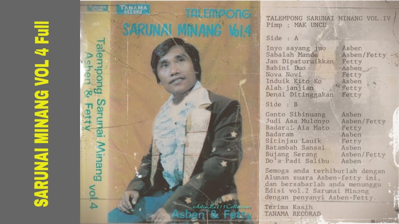 SARUNAI MINANG Vol 4 SIDE A Full Original