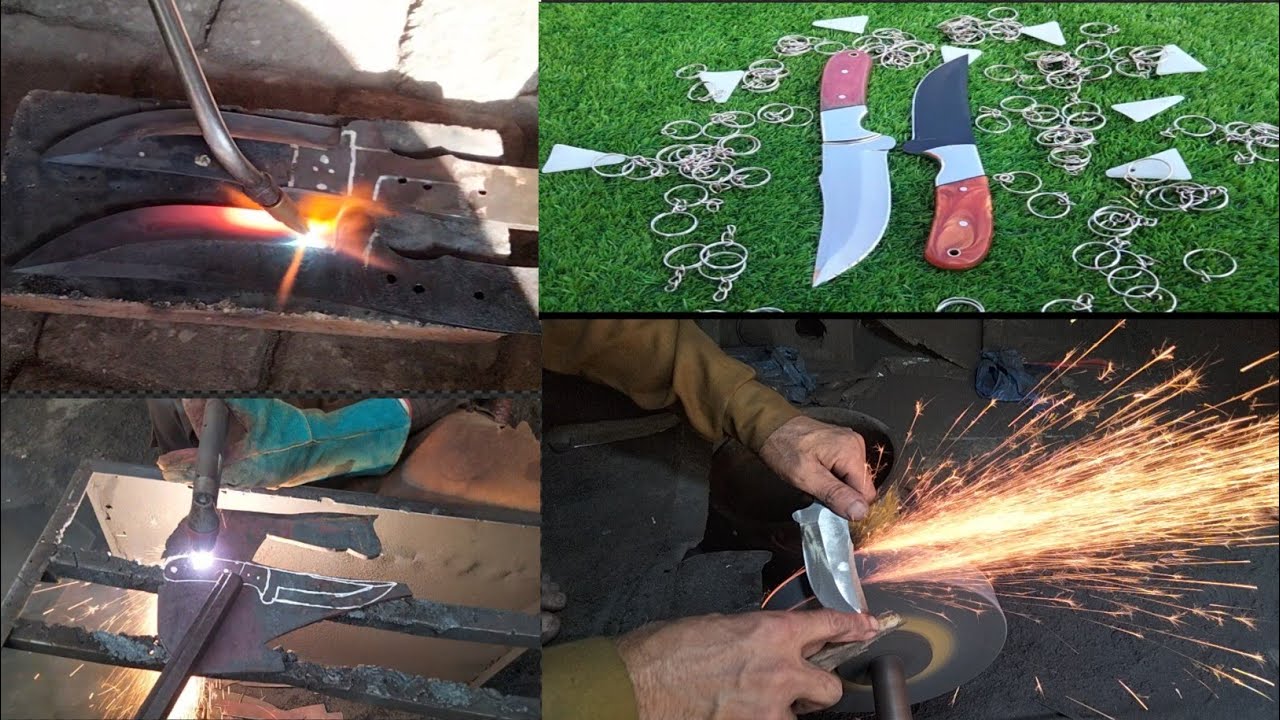 Complete Hunting Knife Making Process with Bareng Steel – Forging, Shaping, and Sharpening