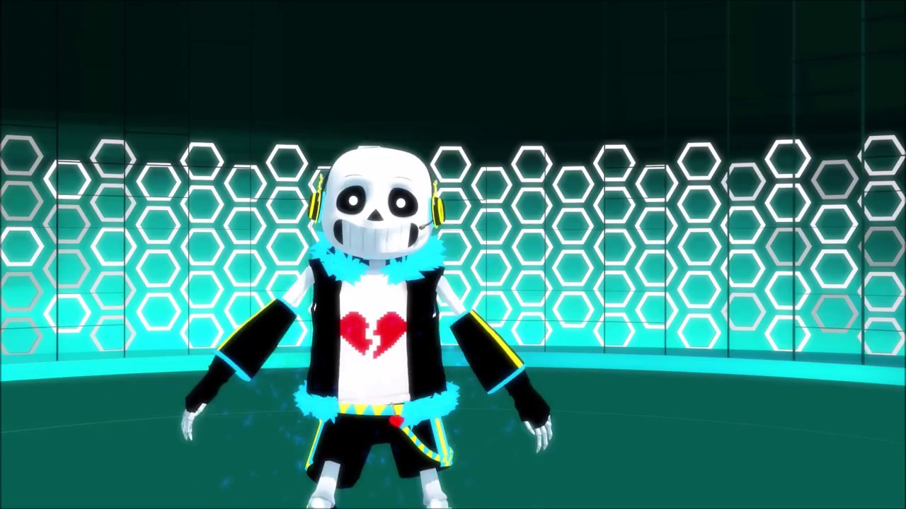 (MMD AU Undertale) Au Sans Bad Apple AMV [1080p 60fps] (CC)