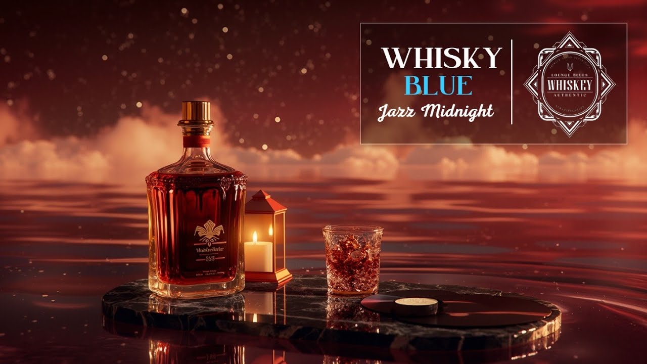 Midnight Whiskey Blues ~ Медленный блюз на гитаре и дымная джазовая музыка бара