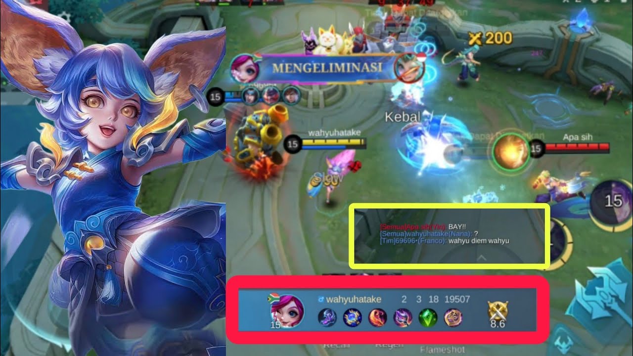 nana was very underrated in this match, but look at the result.... | mobile legends