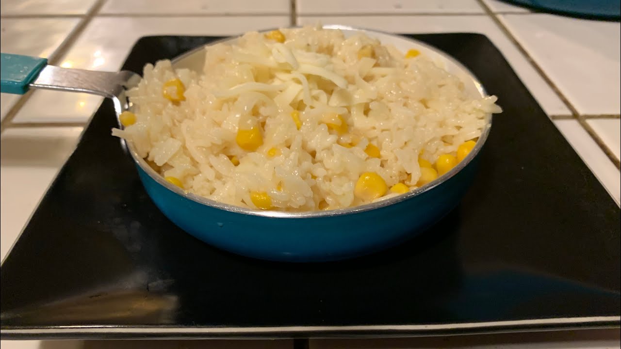 COMO HACER UN ARROZ  BLANCO CON ELOTE Y MANTEQUILLA