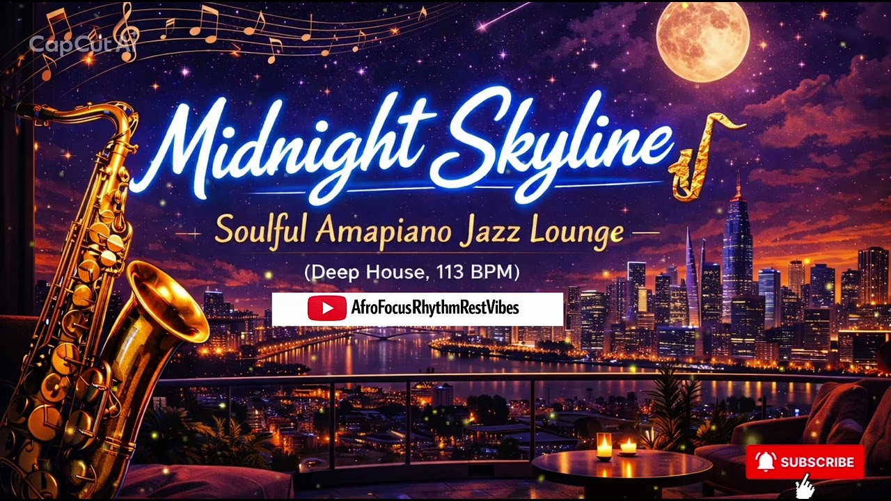 Velvet Rooftop Nights 🎷 | Soulful Amapiano x Jazz House