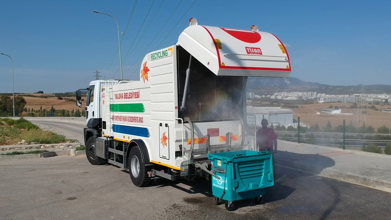 TİSAN ÇÖP KONTEYNERİ YIKAMA VE DEZENFEKTE ARACI