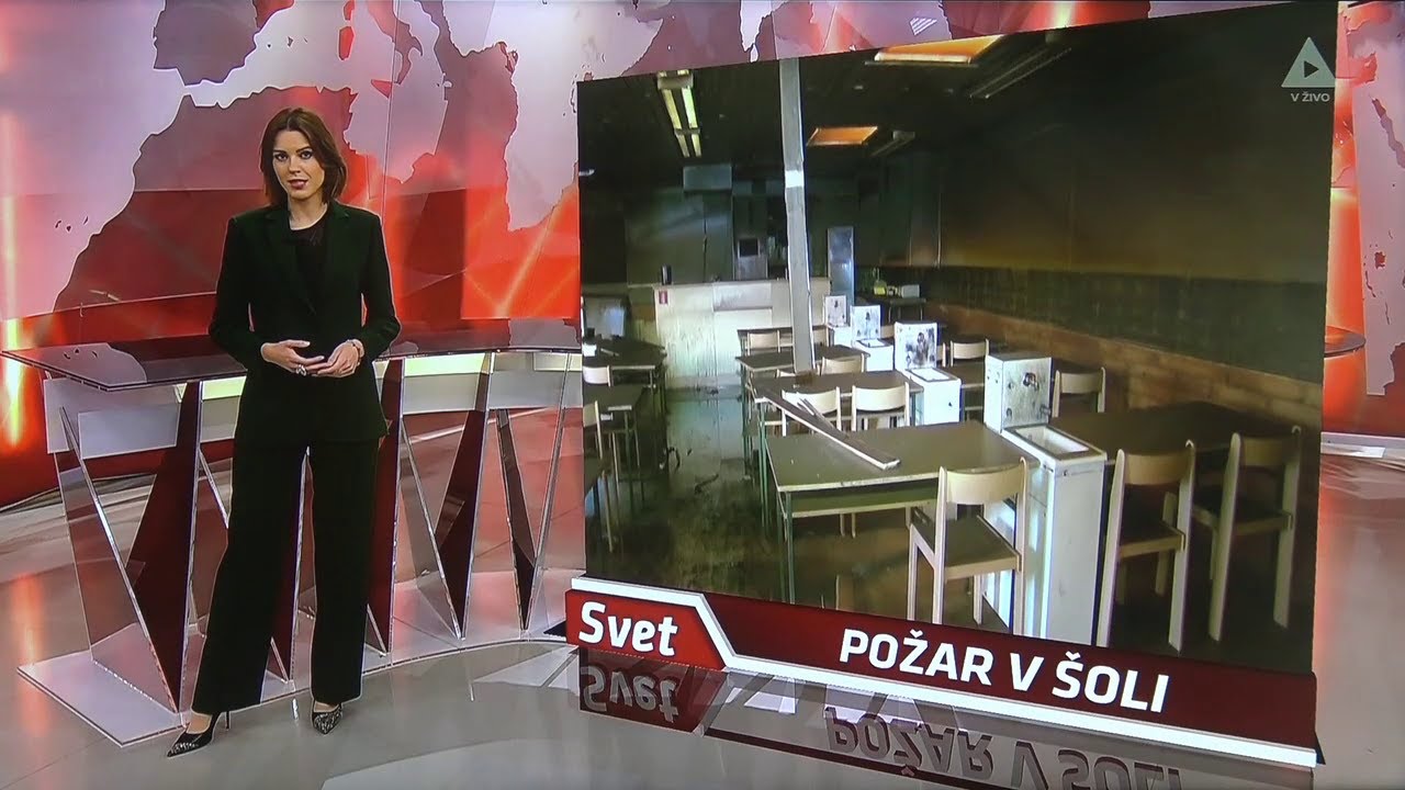 POŽAR  ŠOLA KRANJ BREZ DIMNIH JAVLJALNIKOV     21.  04.  2021