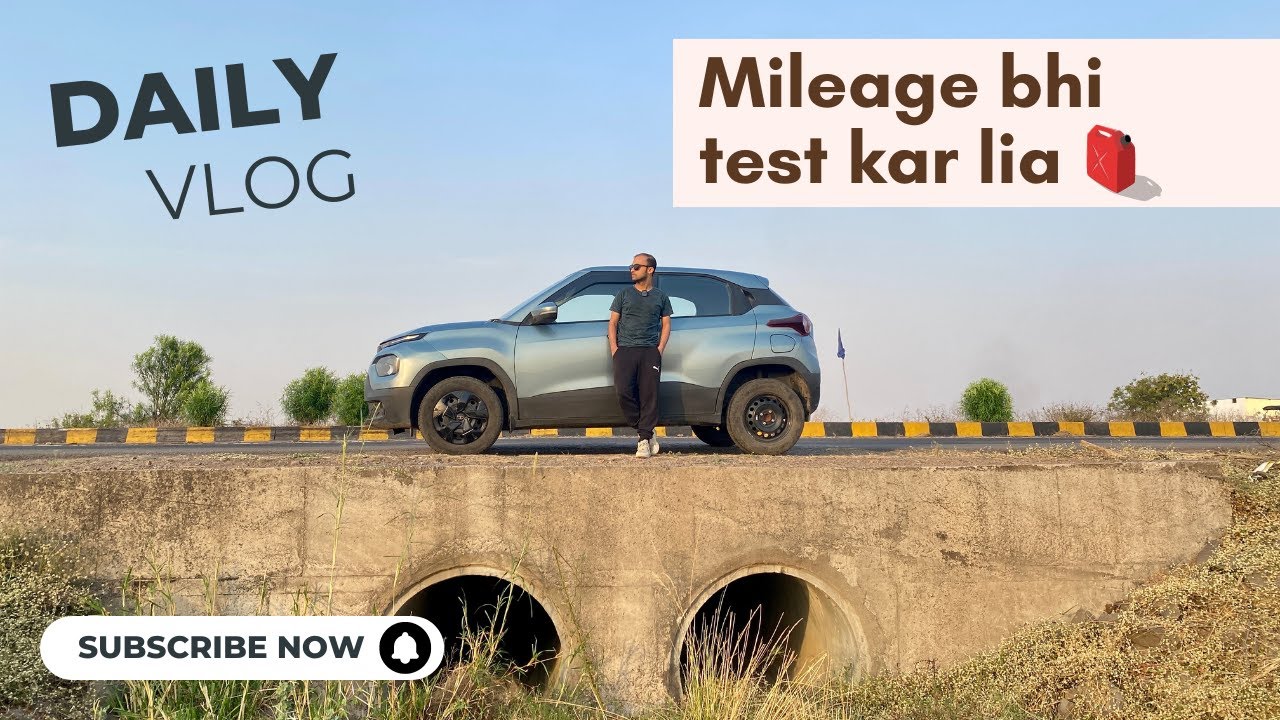 DAILY VLOG 1 | Road trip from Pune to Nimach via Indore | Tata Punch highway mileage