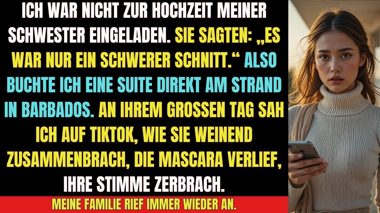„Meine Schwester sagte  ‚Du bist nicht eingeladen ‘ – dann kam der Schock auf TikTok“