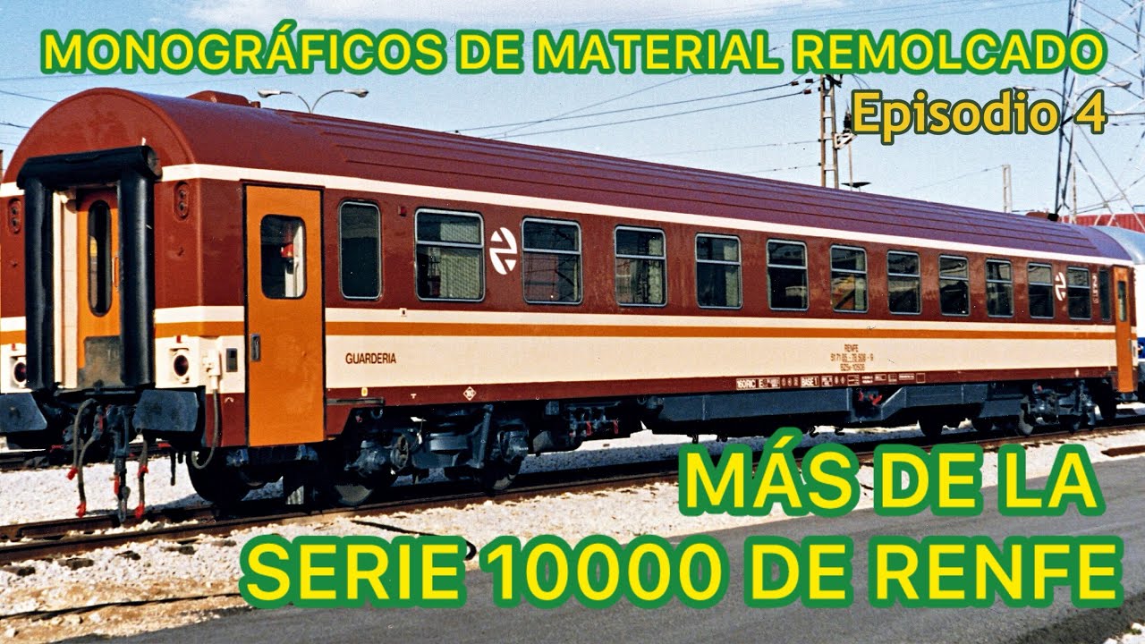 Reportaje de COCHES de Viajeros ¡MÁS! Serie 10000 Estrella TREN RENFE FERROCARRIL de España MMR04
