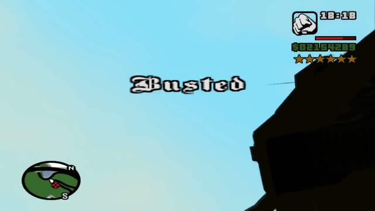 GTA SA - Wasted/Busted part 5 #reversemoviefx