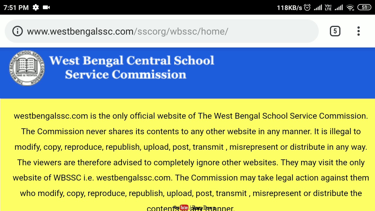 SSC: Upper Primary Intimation Letter download