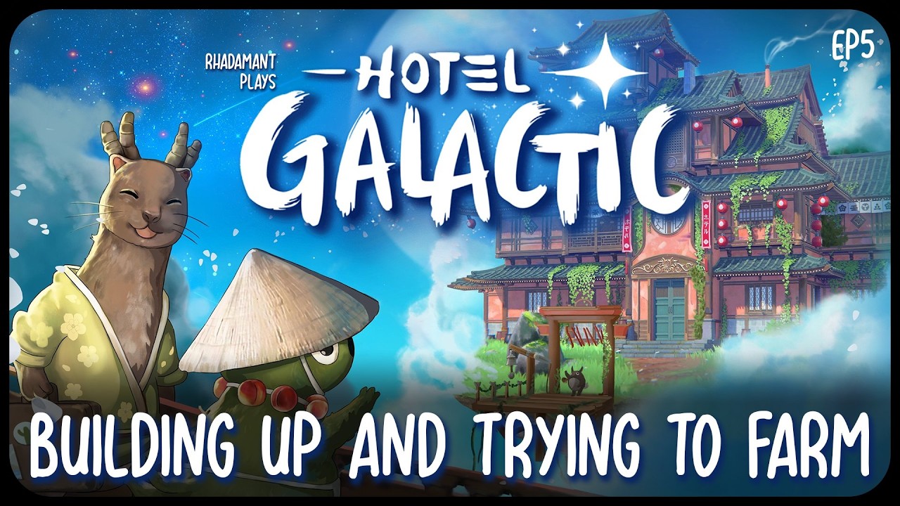 Building Up and Trying to Farm in Hotel Galactic - Story Rich Hotel Management Game // EP5
