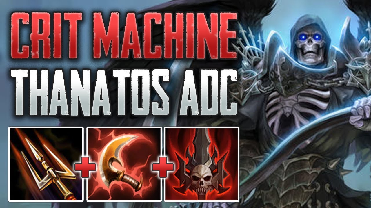 CRITATOS, DESTROYER OF DREAMS! Thanatos ADC Gameplay (SMITE Conquest)