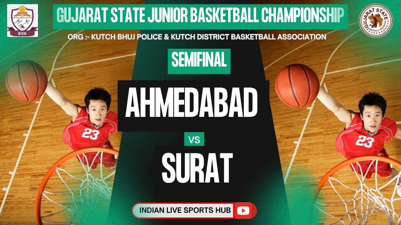 SEMIFINAL || AHMEDABAD VS SURAT || BOYS || Gujarat State Junior Basketball Championship 2025-26