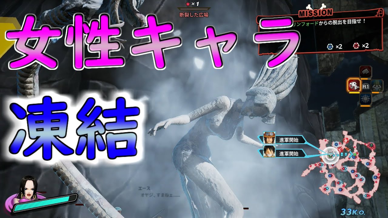 女性キャラ7人全員凍結まとめ【海賊無双4】freeze
