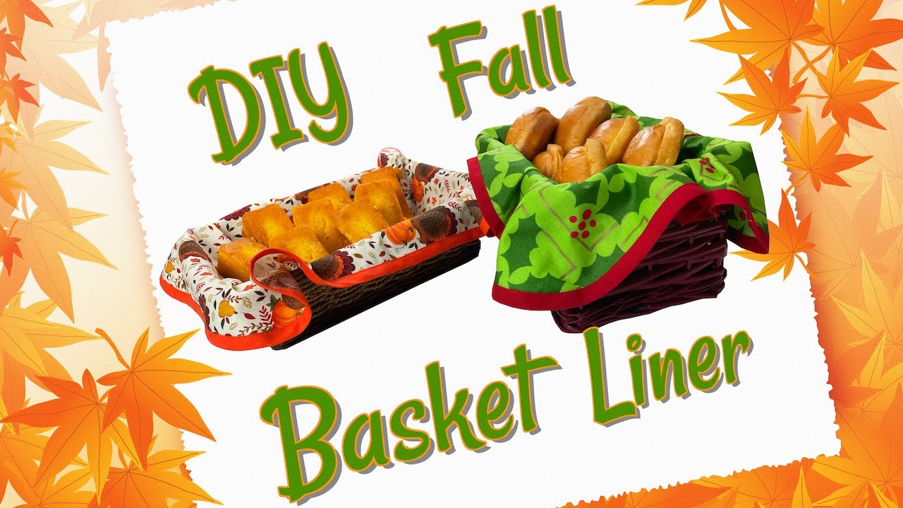 DIY Fall Basket Liner | The Sewing Room Channel