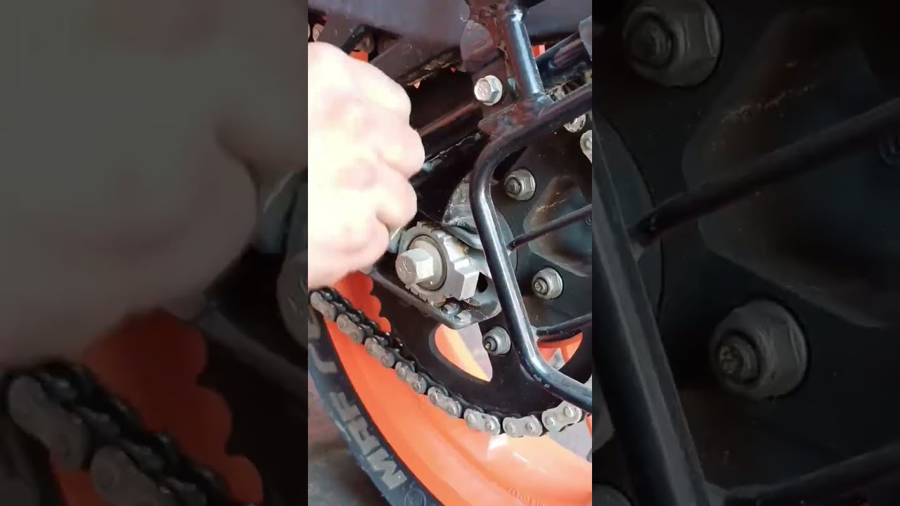 KTM Duke 200 Chain Tight  #shots #viral #video #reels #duke #ktm #kawasaki #honda #hero #bikelife